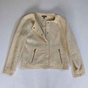 Lilla P cream tweed cropped jacket